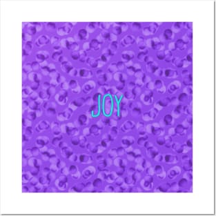 Joy (Purple and Teal) Posters and Art